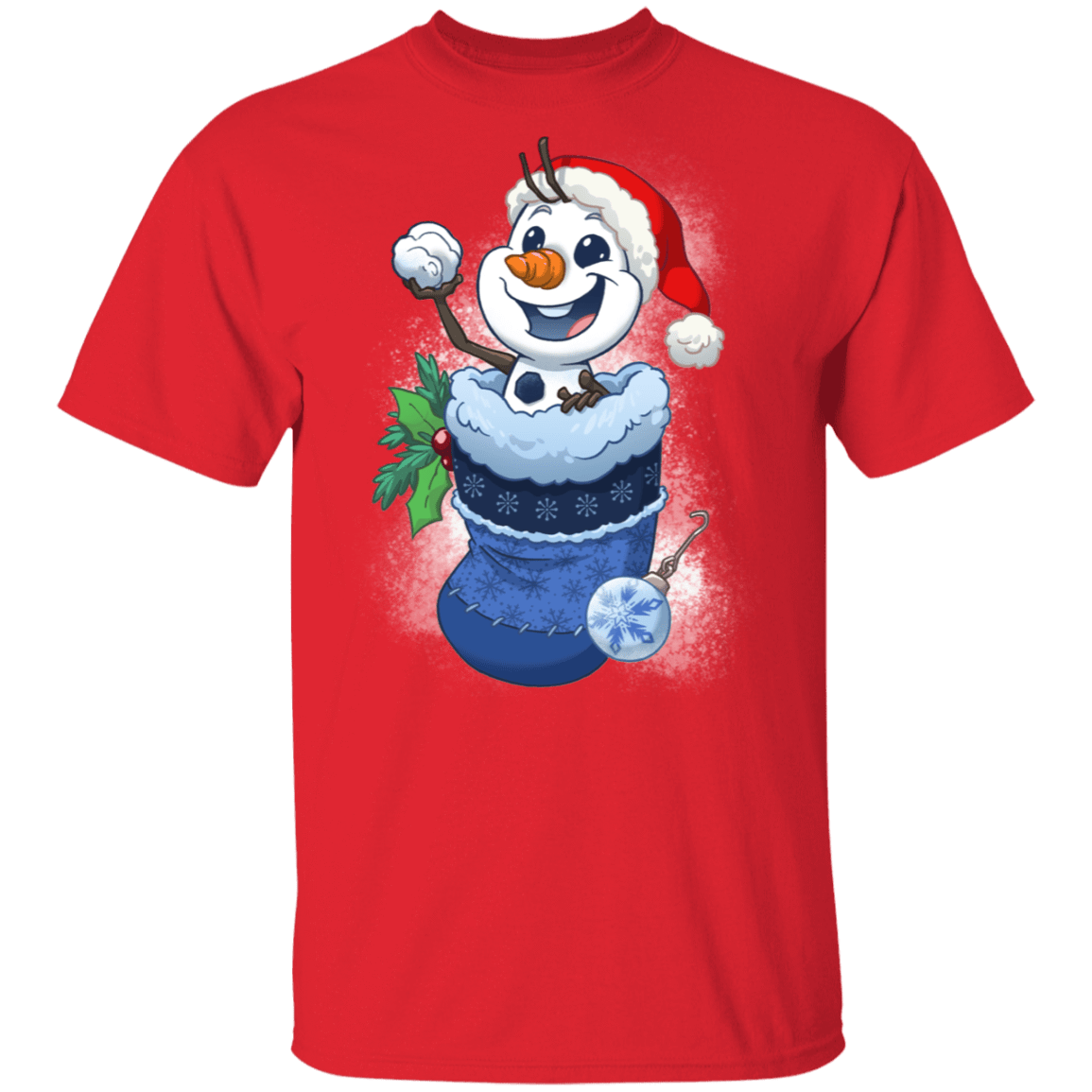 T-Shirts Red / S Stocking Stuffer Olaf T-Shirt