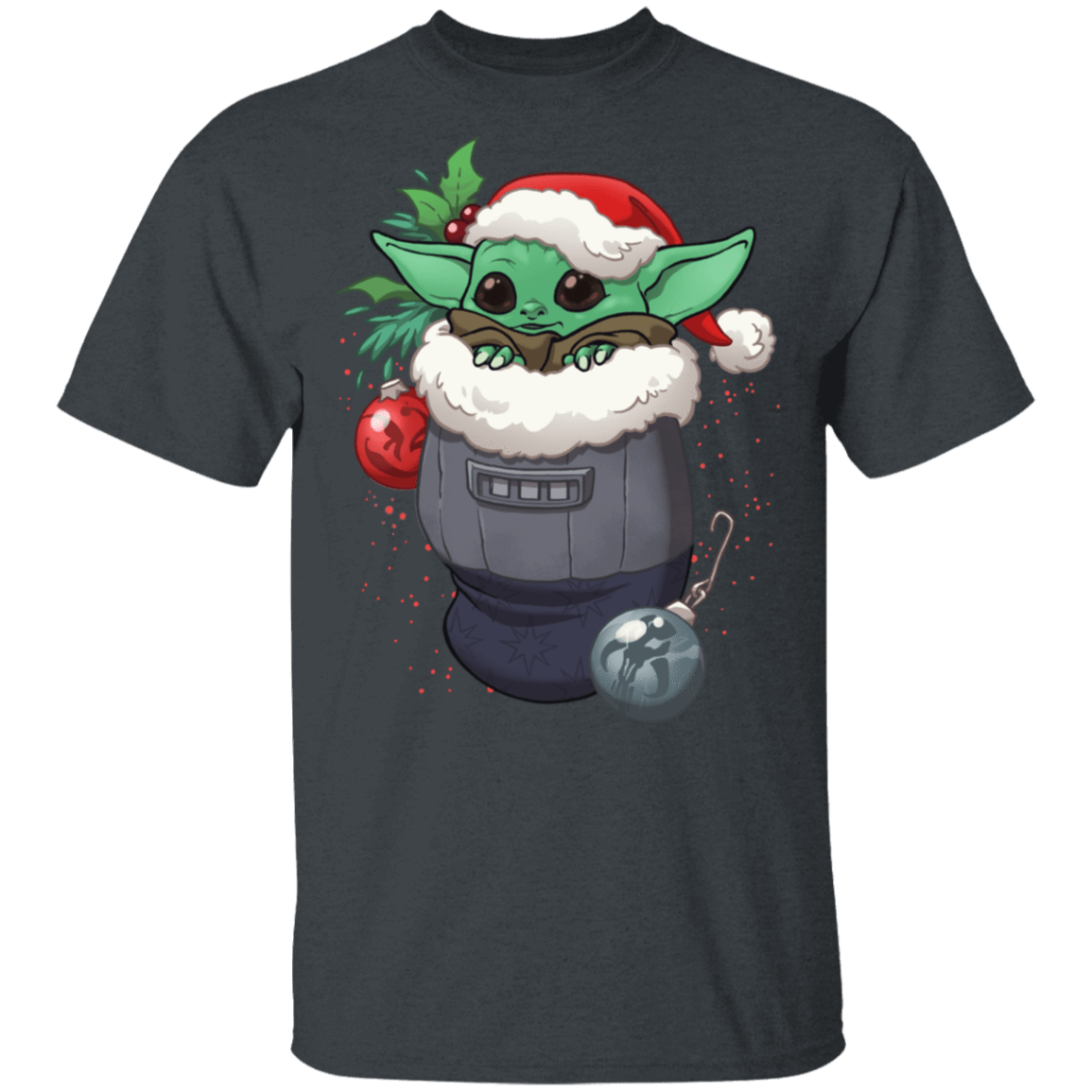 T-Shirts Dark Heather / S Stocking Stuffer Yoda T-Shirt
