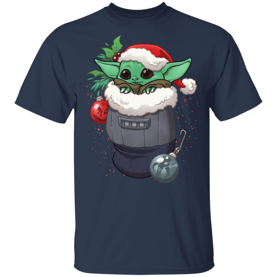 T-Shirts Navy / S Stocking Stuffer Yoda T-Shirt