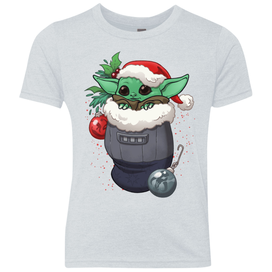 T-Shirts Heather White / YXS Stocking Stuffer Yoda Youth Triblend T-Shirt