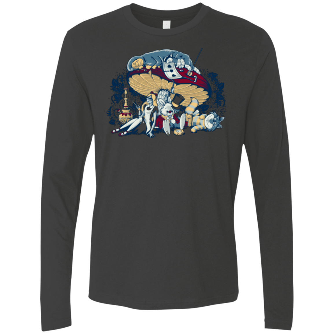 T-Shirts Heavy Metal / Small STONED IN WONDERLAND Men's Premium Long Sleeve