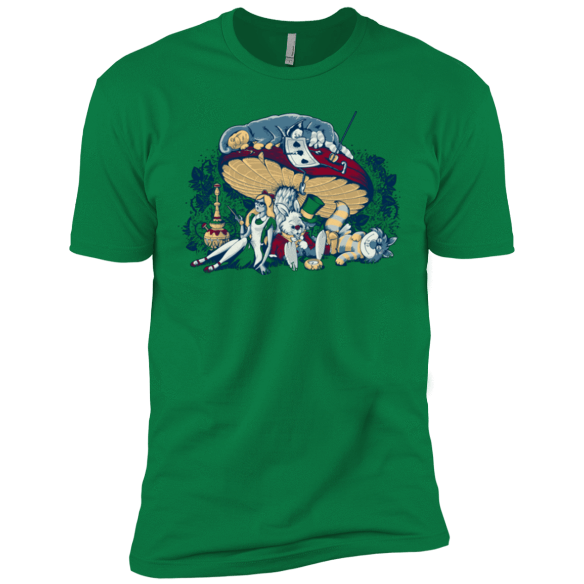 T-Shirts Kelly Green / X-Small STONED IN WONDERLAND Men's Premium T-Shirt