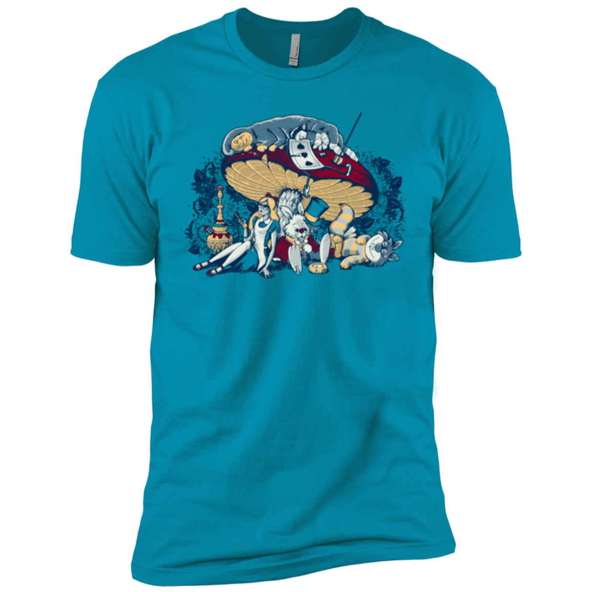 T-Shirts Turquoise / X-Small STONED IN WONDERLAND Men's Premium T-Shirt