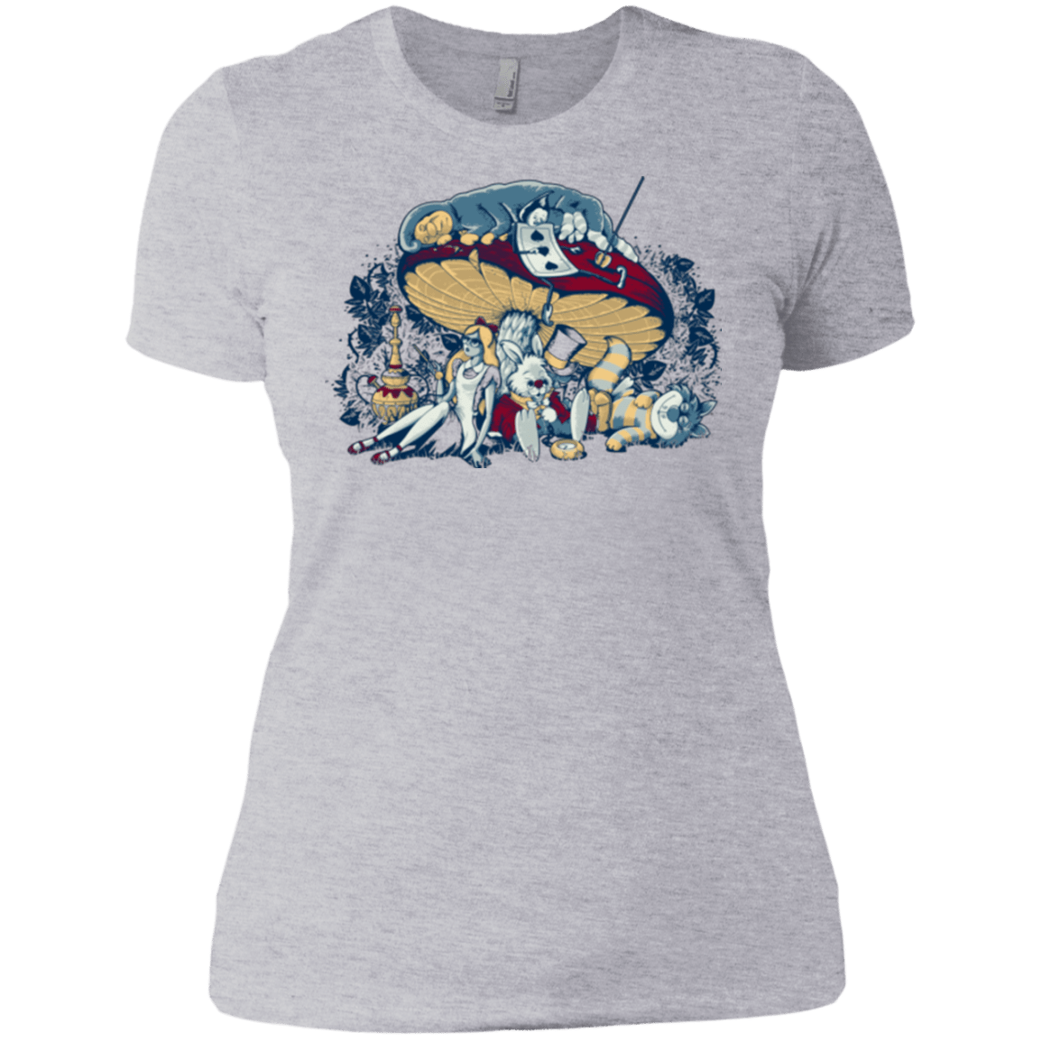 T-Shirts Heather Grey / X-Small STONED IN WONDERLAND Women's Premium T-Shirt
