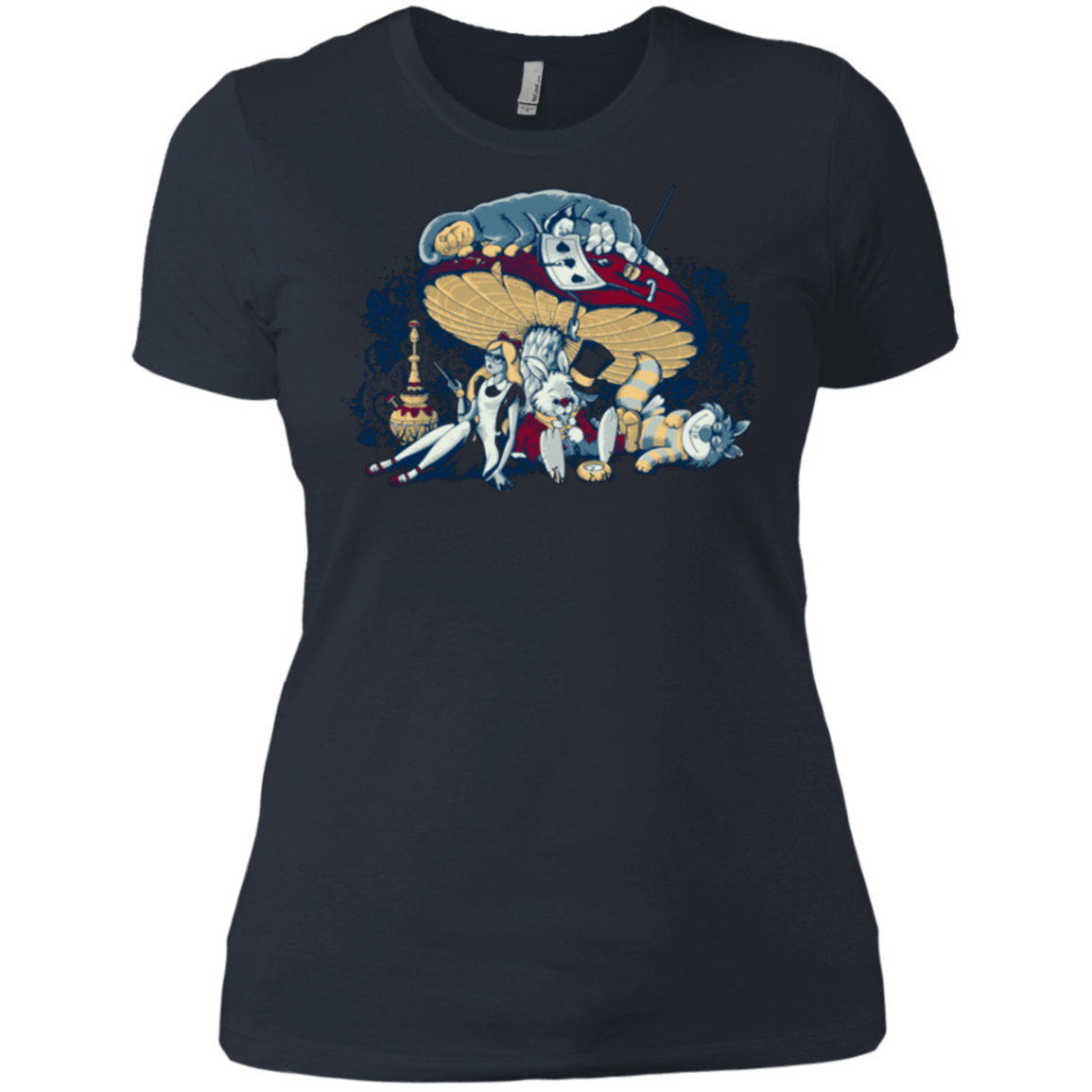 T-Shirts Indigo / X-Small STONED IN WONDERLAND Women's Premium T-Shirt