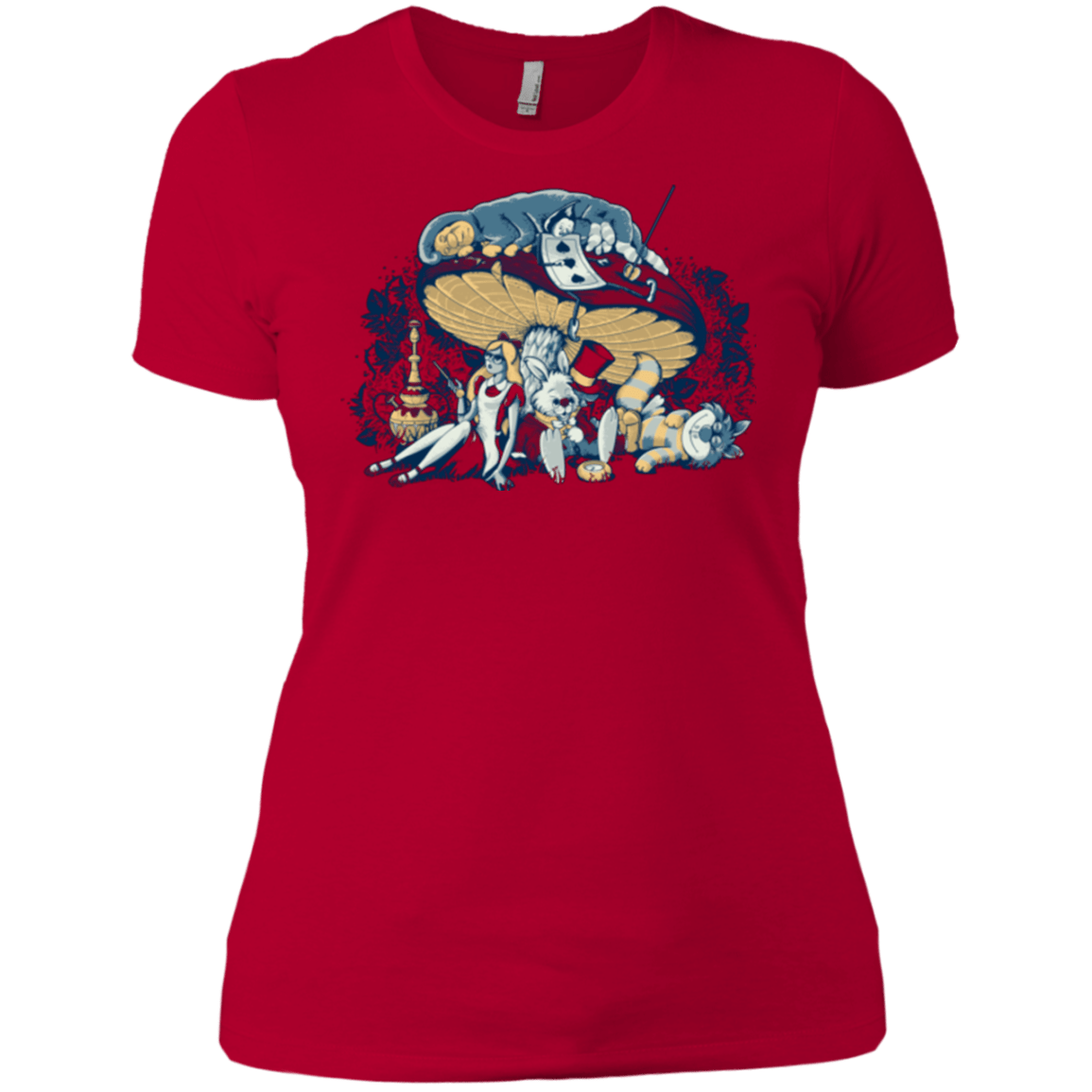 T-Shirts Red / X-Small STONED IN WONDERLAND Women's Premium T-Shirt