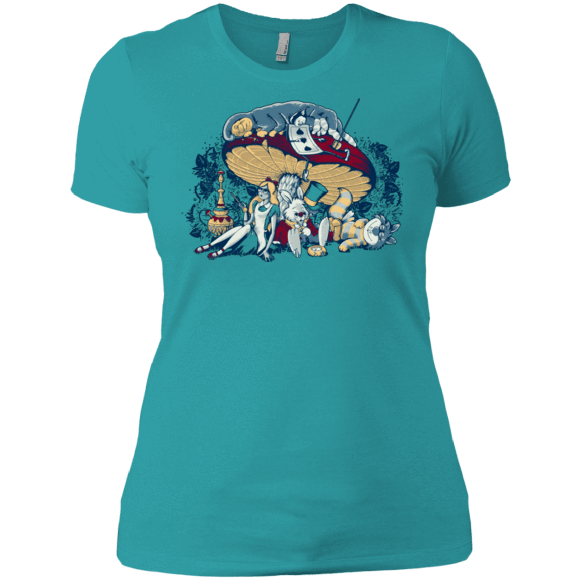 T-Shirts Tahiti Blue / X-Small STONED IN WONDERLAND Women's Premium T-Shirt