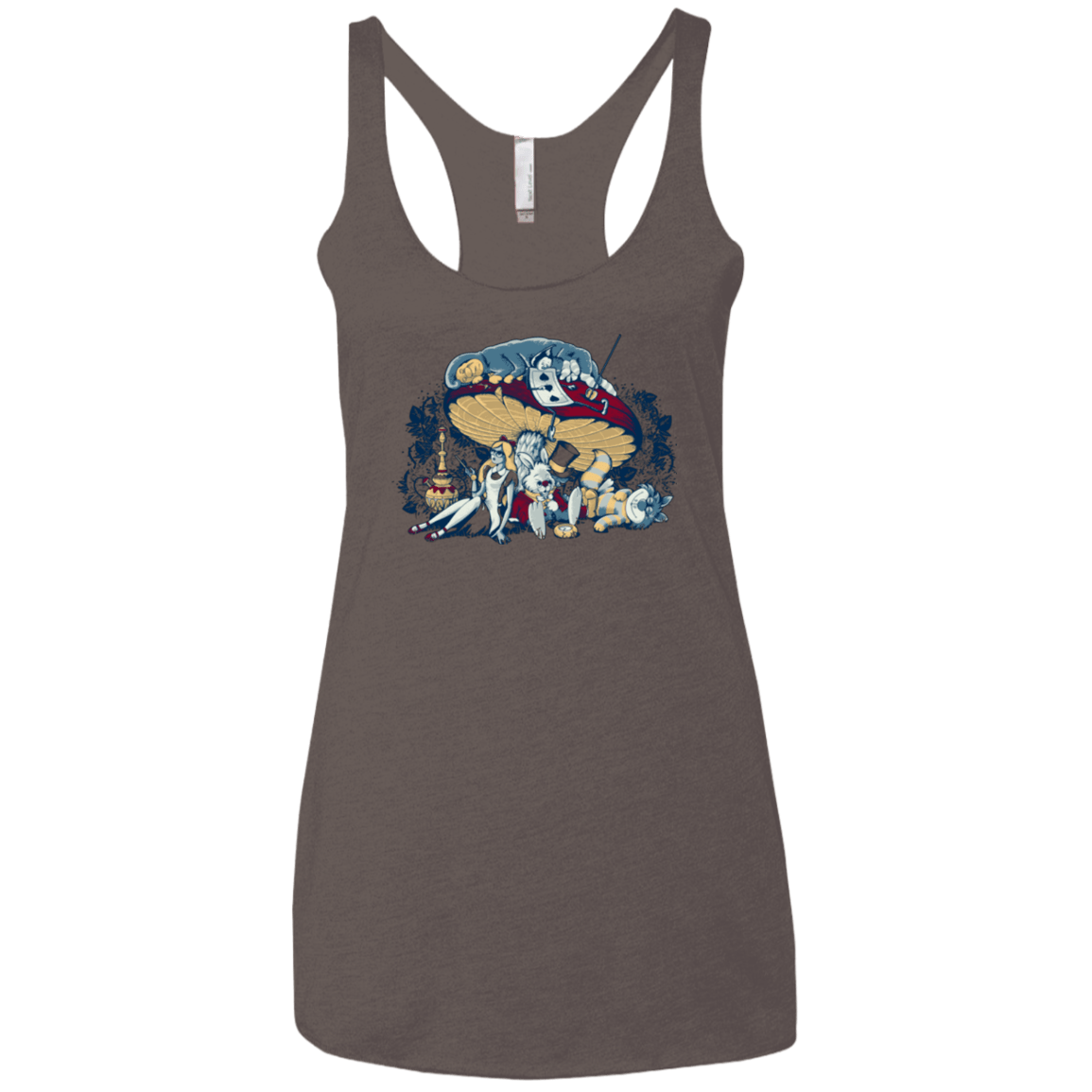 T-Shirts Macchiato / X-Small STONED IN WONDERLAND Women's Triblend Racerback Tank