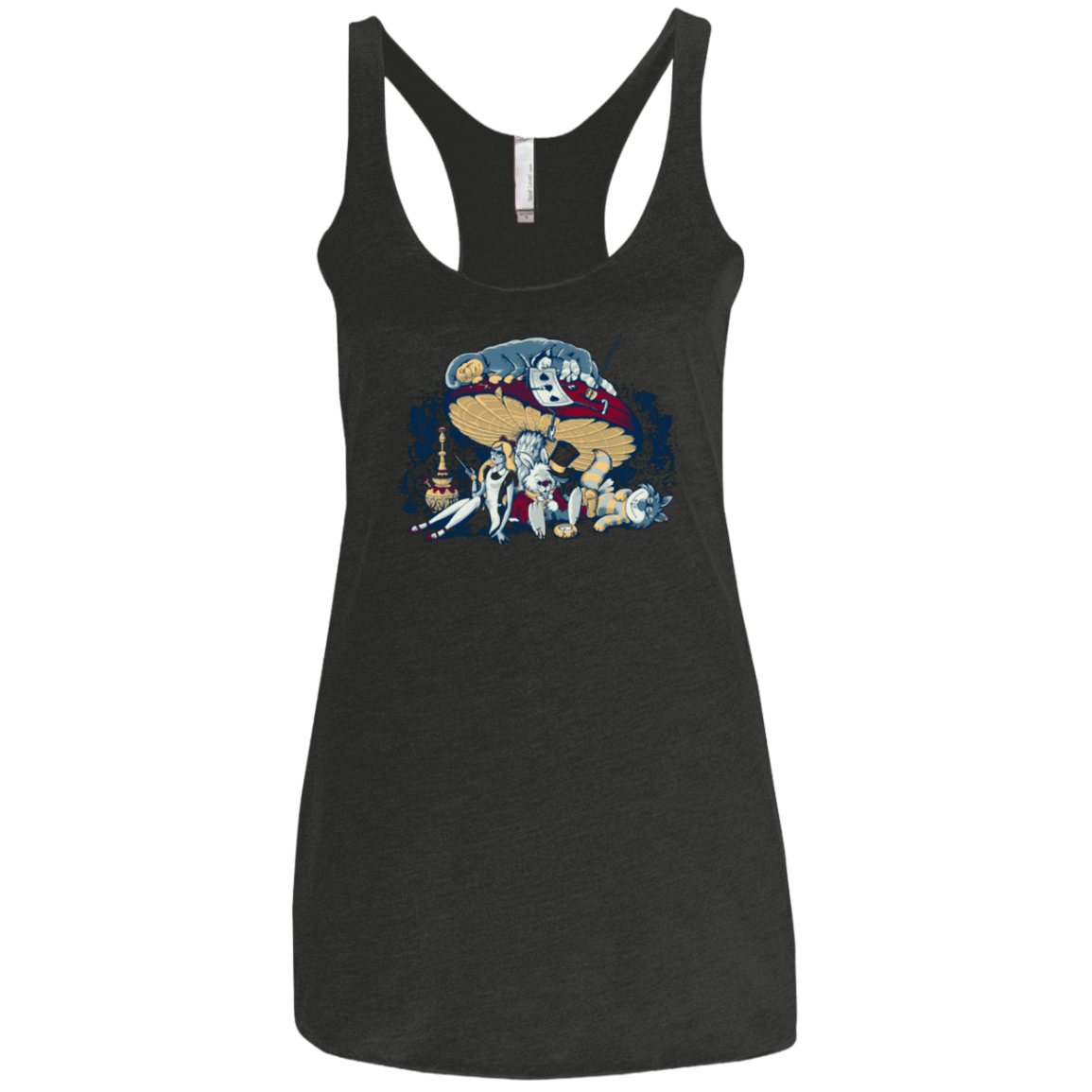 T-Shirts Vintage Black / X-Small STONED IN WONDERLAND Women's Triblend Racerback Tank