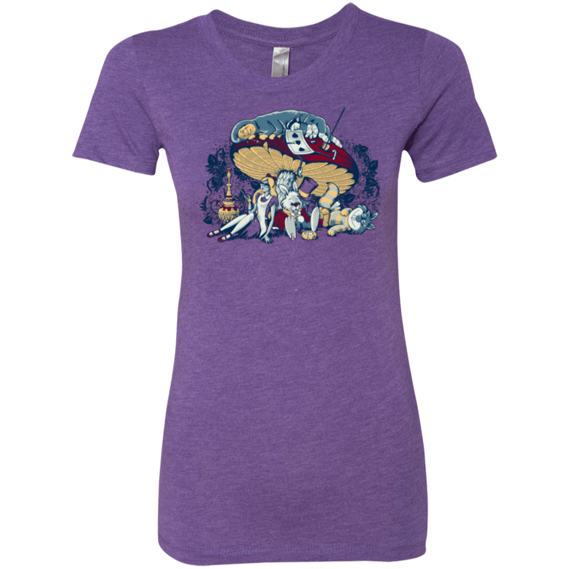 T-Shirts Purple Rush / Small STONED IN WONDERLAND Women's Triblend T-Shirt