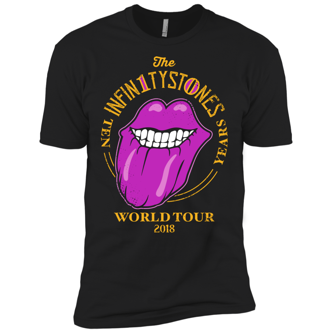 T-Shirts Black / X-Small Stones World Tour Men's Premium T-Shirt