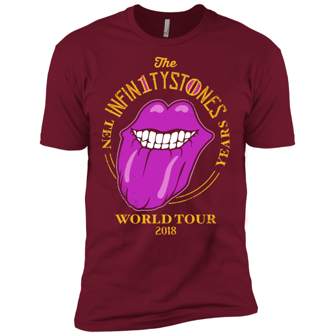 T-Shirts Cardinal / X-Small Stones World Tour Men's Premium T-Shirt