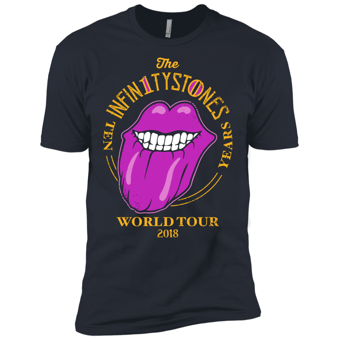 T-Shirts Indigo / X-Small Stones World Tour Men's Premium T-Shirt