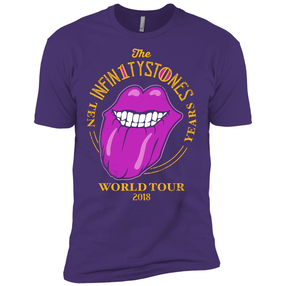 T-Shirts Purple Rush/ / X-Small Stones World Tour Men's Premium T-Shirt