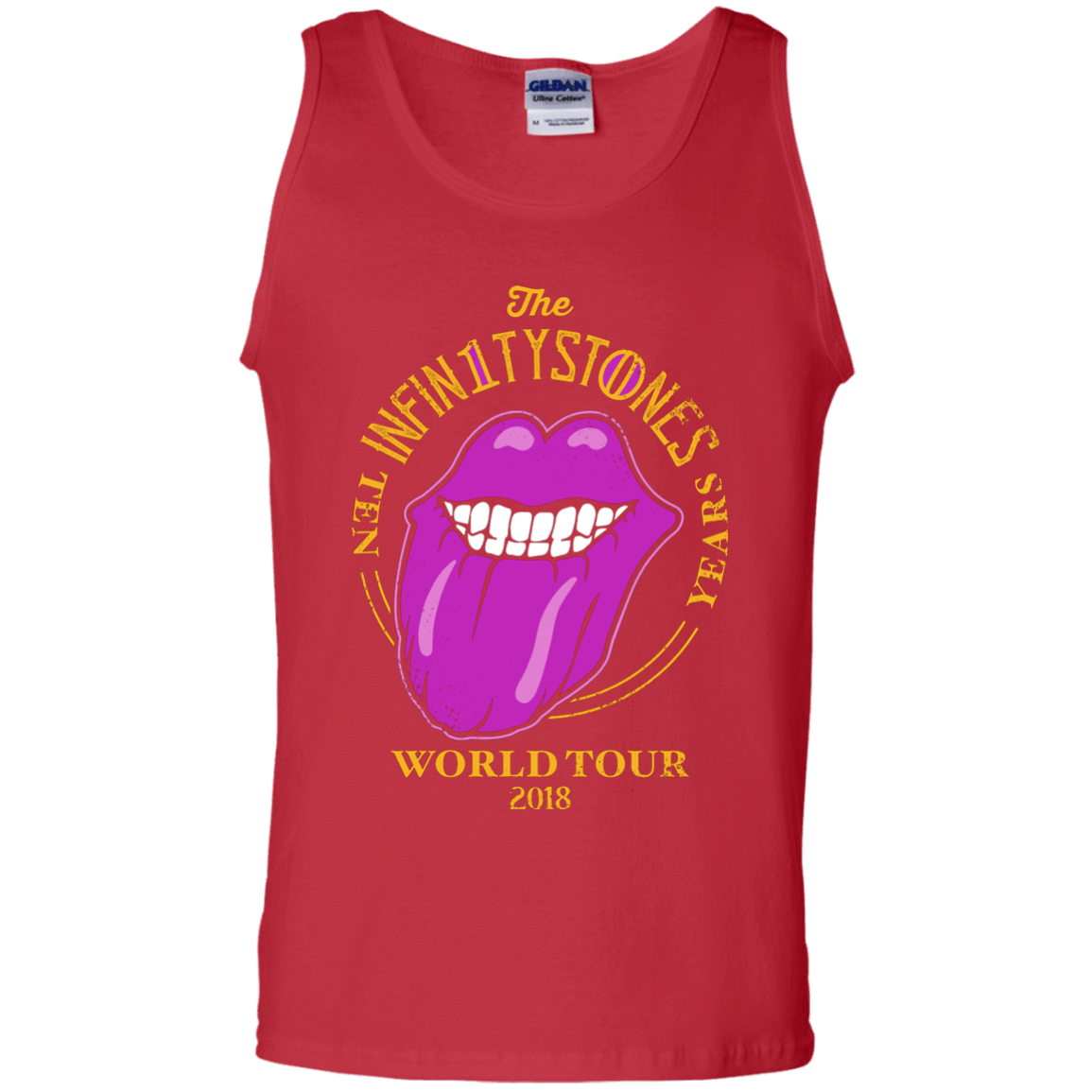 T-Shirts Red / S Stones World Tour Men's Tank Top