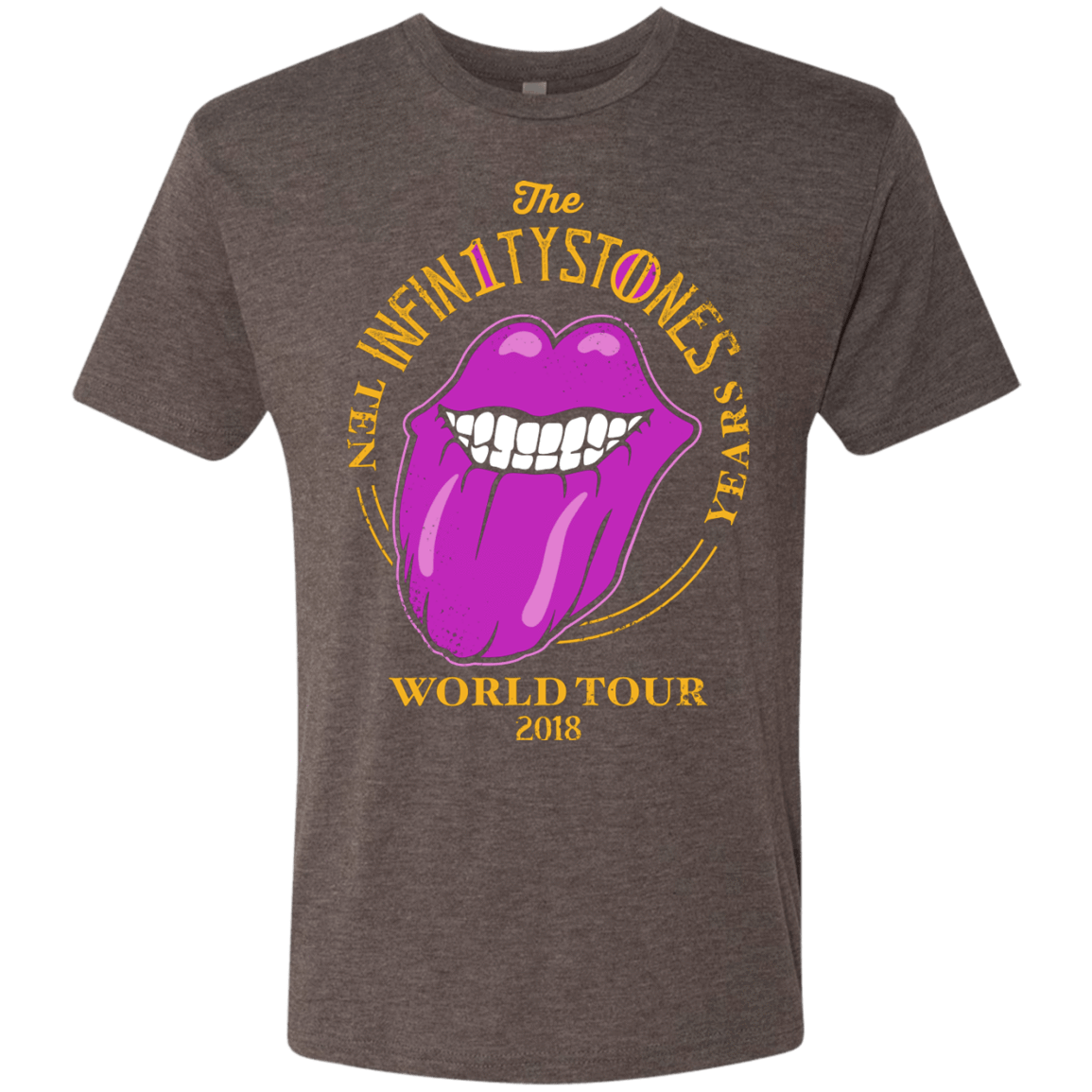 T-Shirts Macchiato / S Stones World Tour Men's Triblend T-Shirt