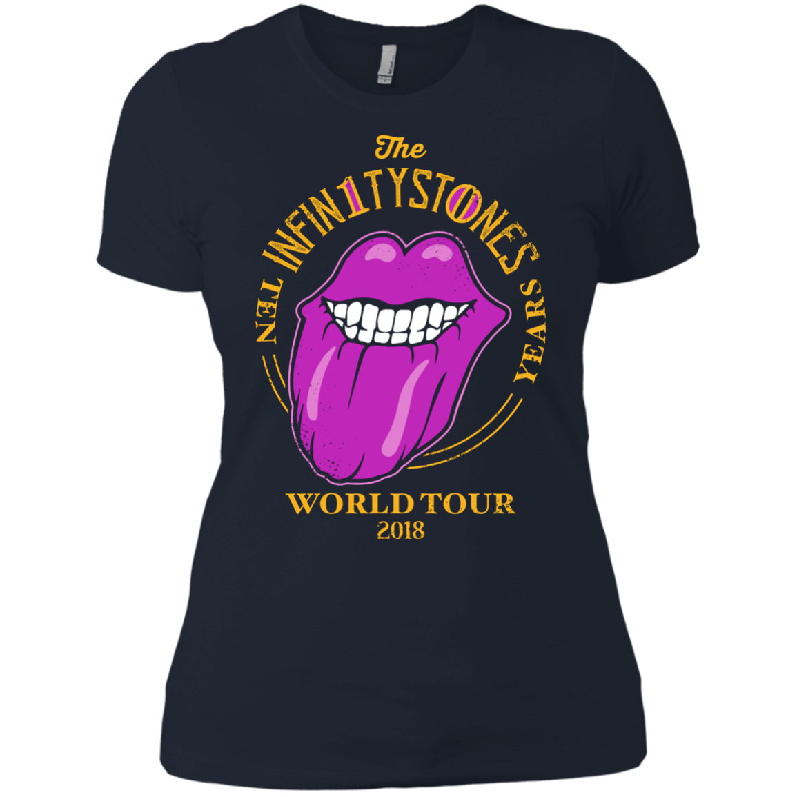 T-Shirts Midnight Navy / X-Small Stones World Tour Women's Premium T-Shirt