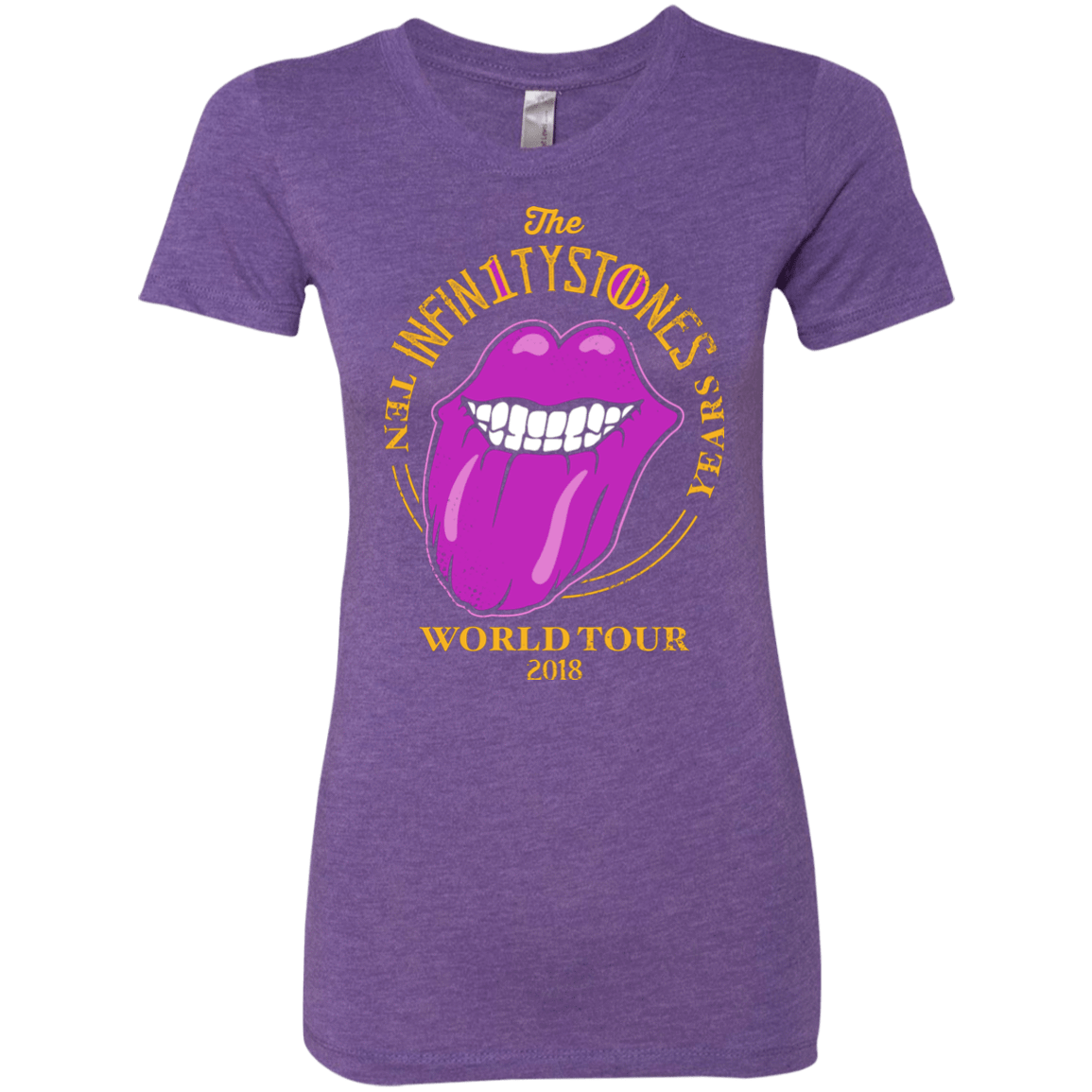 T-Shirts Purple Rush / S Stones World Tour Women's Triblend T-Shirt