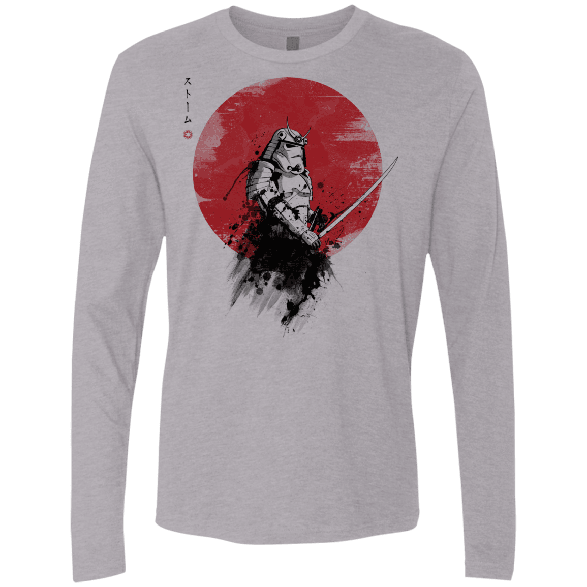 T-Shirts Heather Grey / Small Storm Samurai Men's Premium Long Sleeve