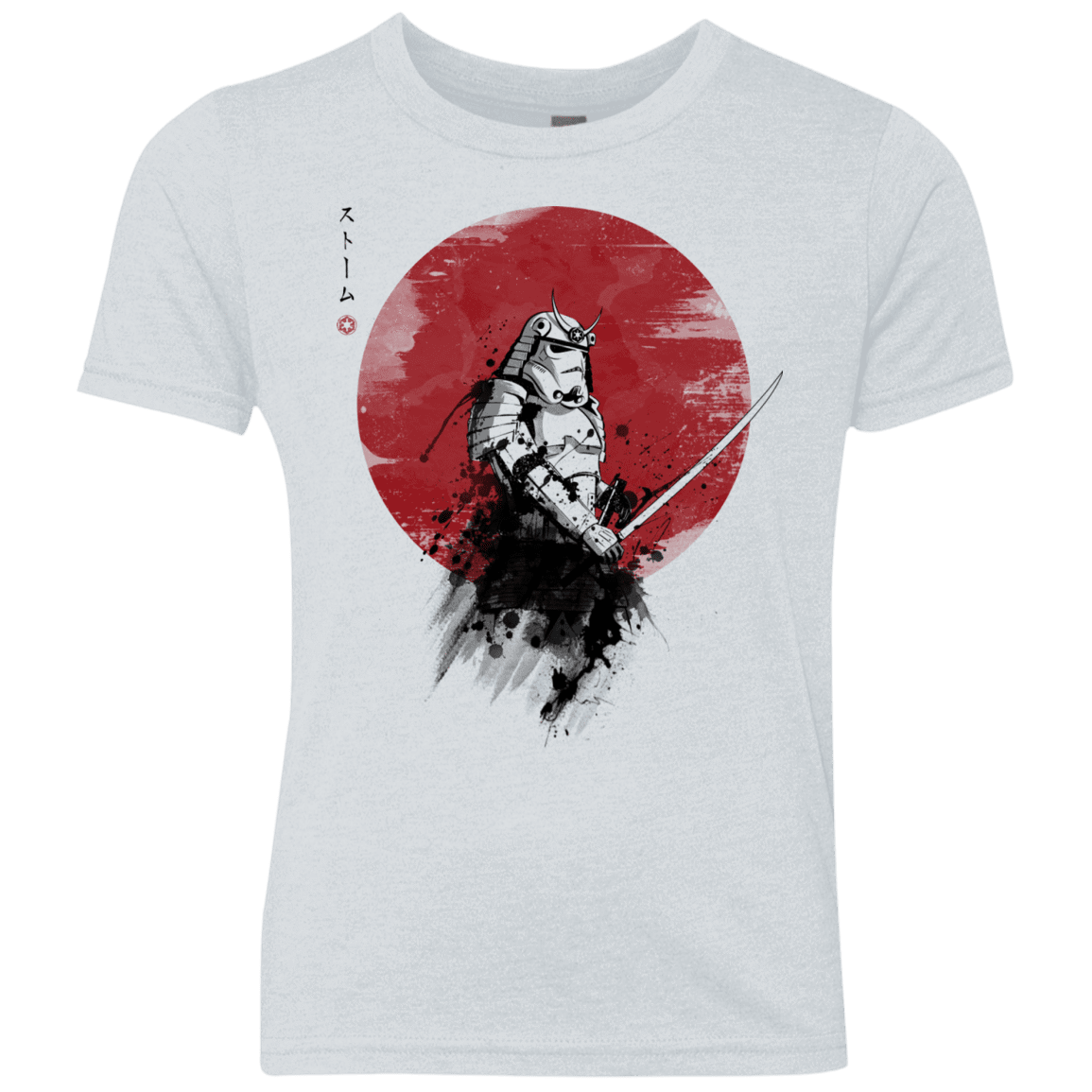 T-Shirts Heather White / YXS Storm Samurai Youth Triblend T-Shirt