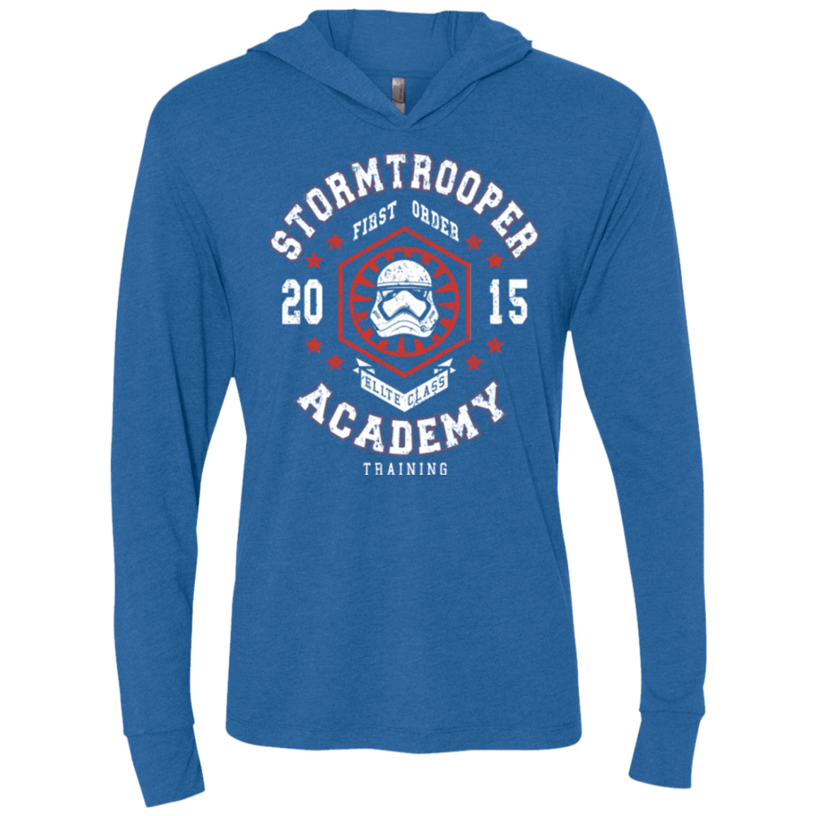 T-Shirts Vintage Royal / X-Small Stormtrooper Academy 15 Triblend Long Sleeve Hoodie Tee