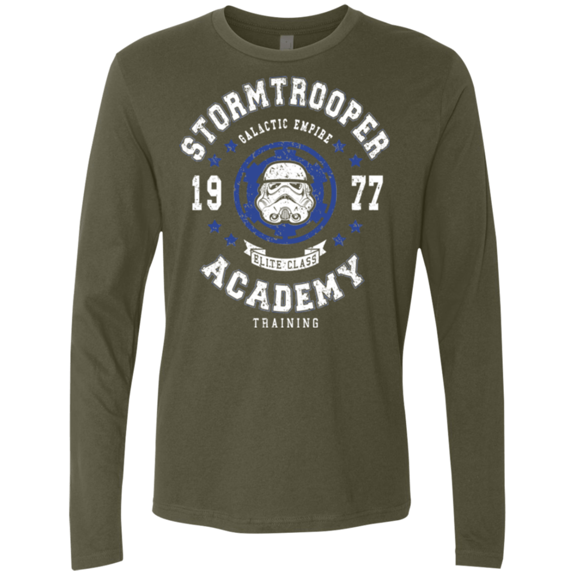 T-Shirts Military Green / Small Stormtrooper Academy 77 Men's Premium Long Sleeve