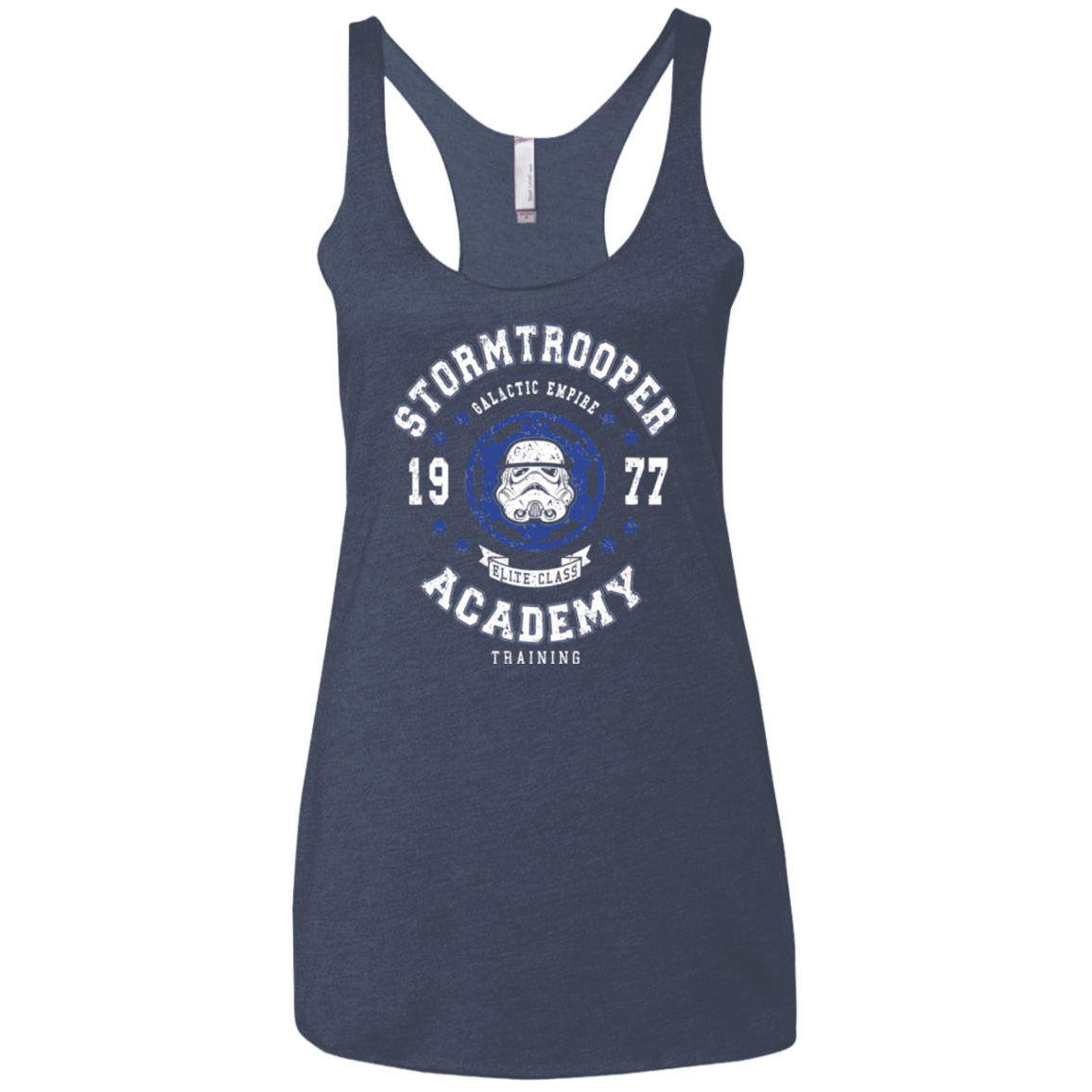 T-Shirts Vintage Navy / X-Small Stormtrooper Academy 77 Women's Triblend Racerback Tank