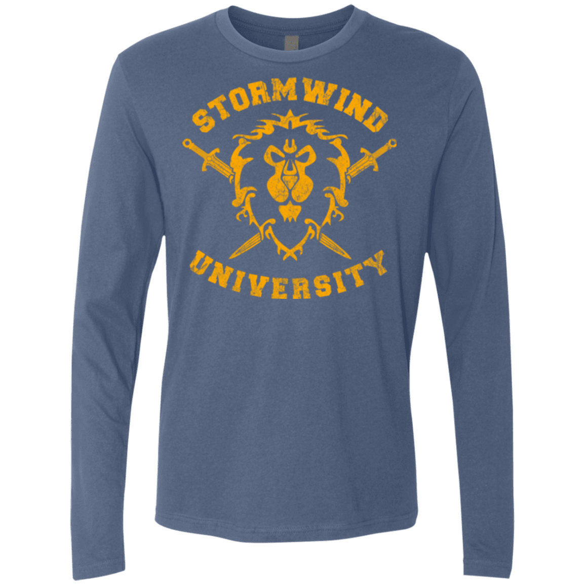 T-Shirts Indigo / Small Stormwind University Men's Premium Long Sleeve