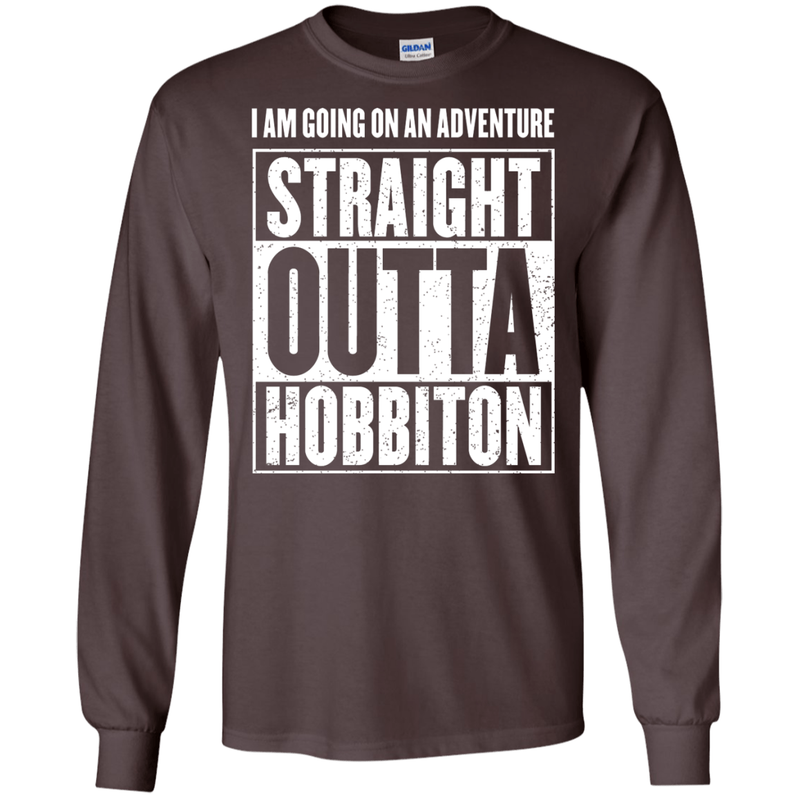 Straight Outta Hobbiton Men's Long Sleeve T-Shirt