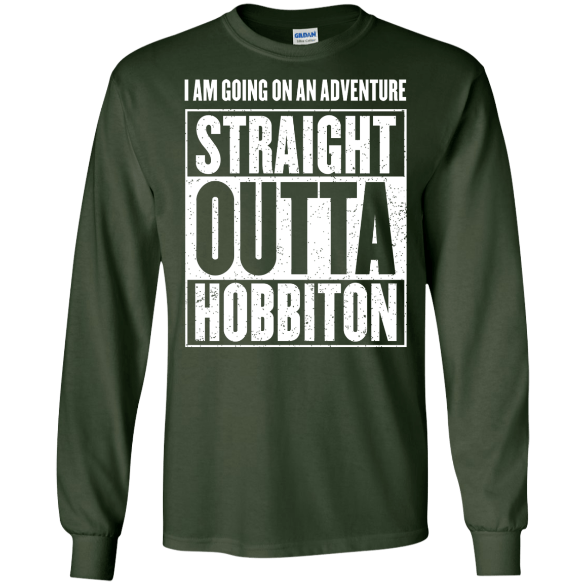 Straight Outta Hobbiton Men's Long Sleeve T-Shirt