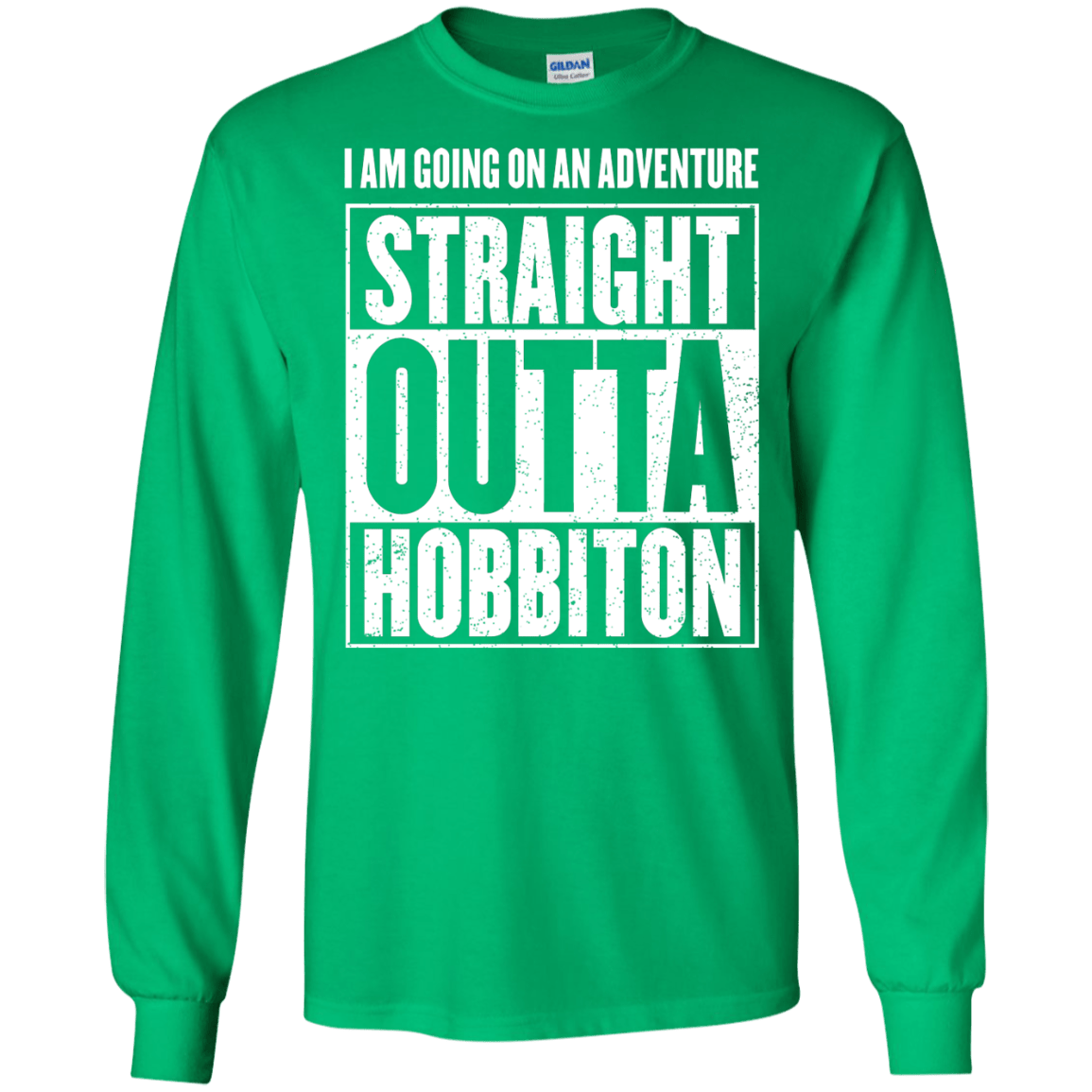 Straight Outta Hobbiton Men's Long Sleeve T-Shirt