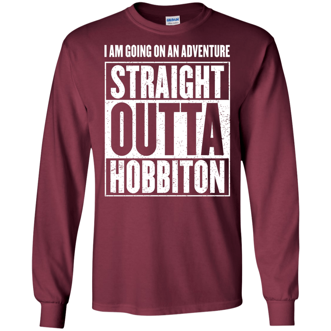 Straight Outta Hobbiton Men's Long Sleeve T-Shirt