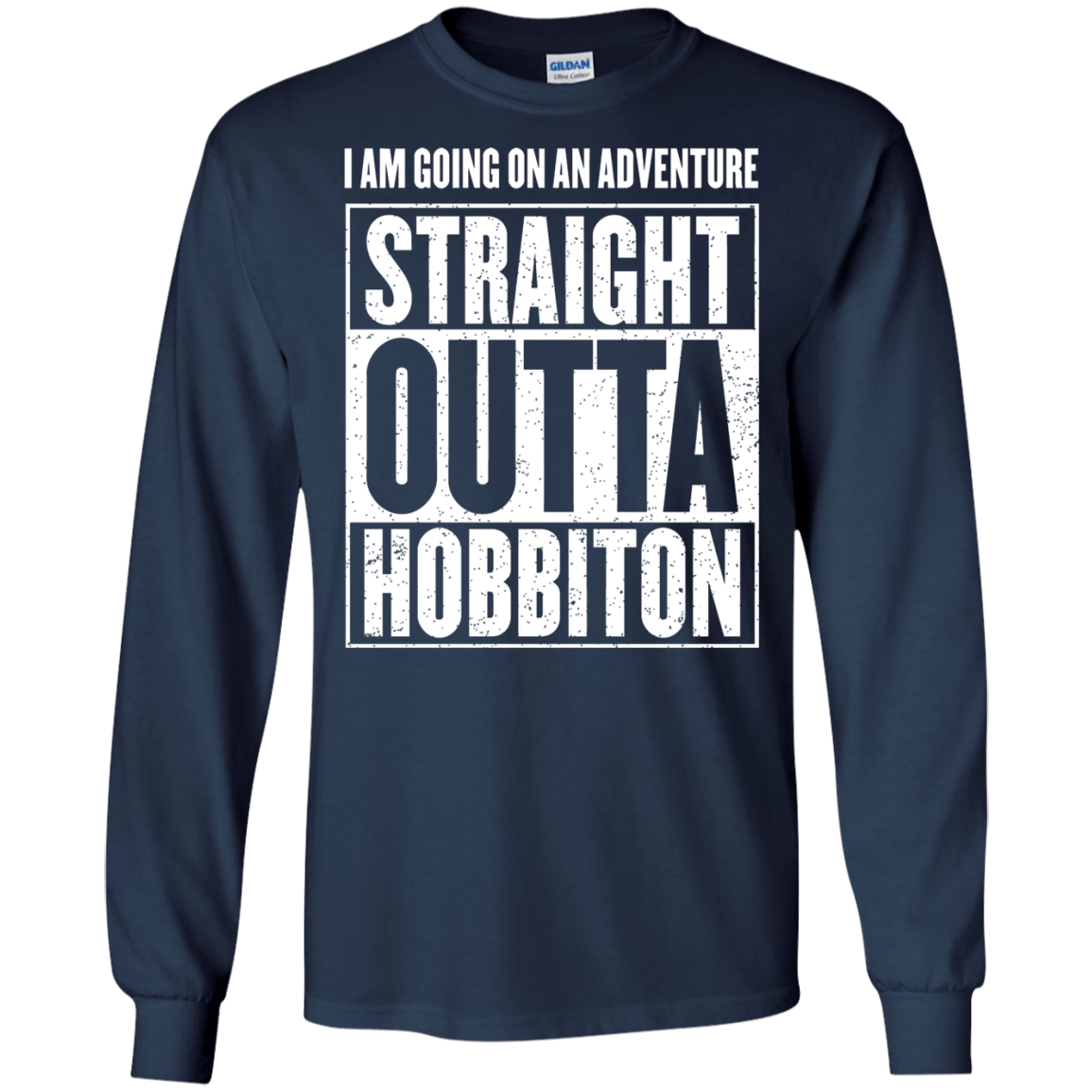Straight Outta Hobbiton Men's Long Sleeve T-Shirt