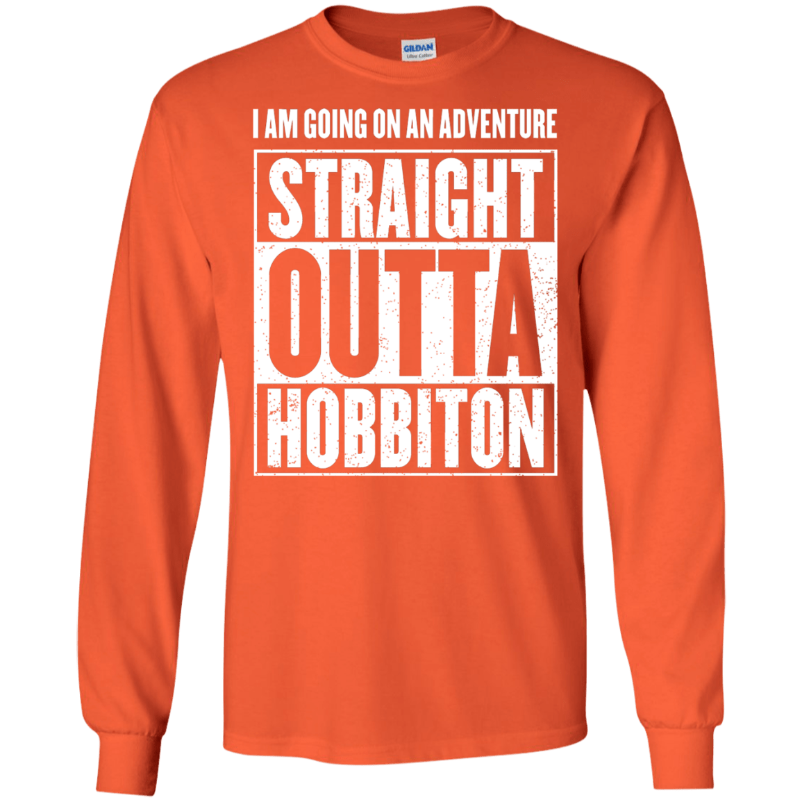 Straight Outta Hobbiton Men's Long Sleeve T-Shirt