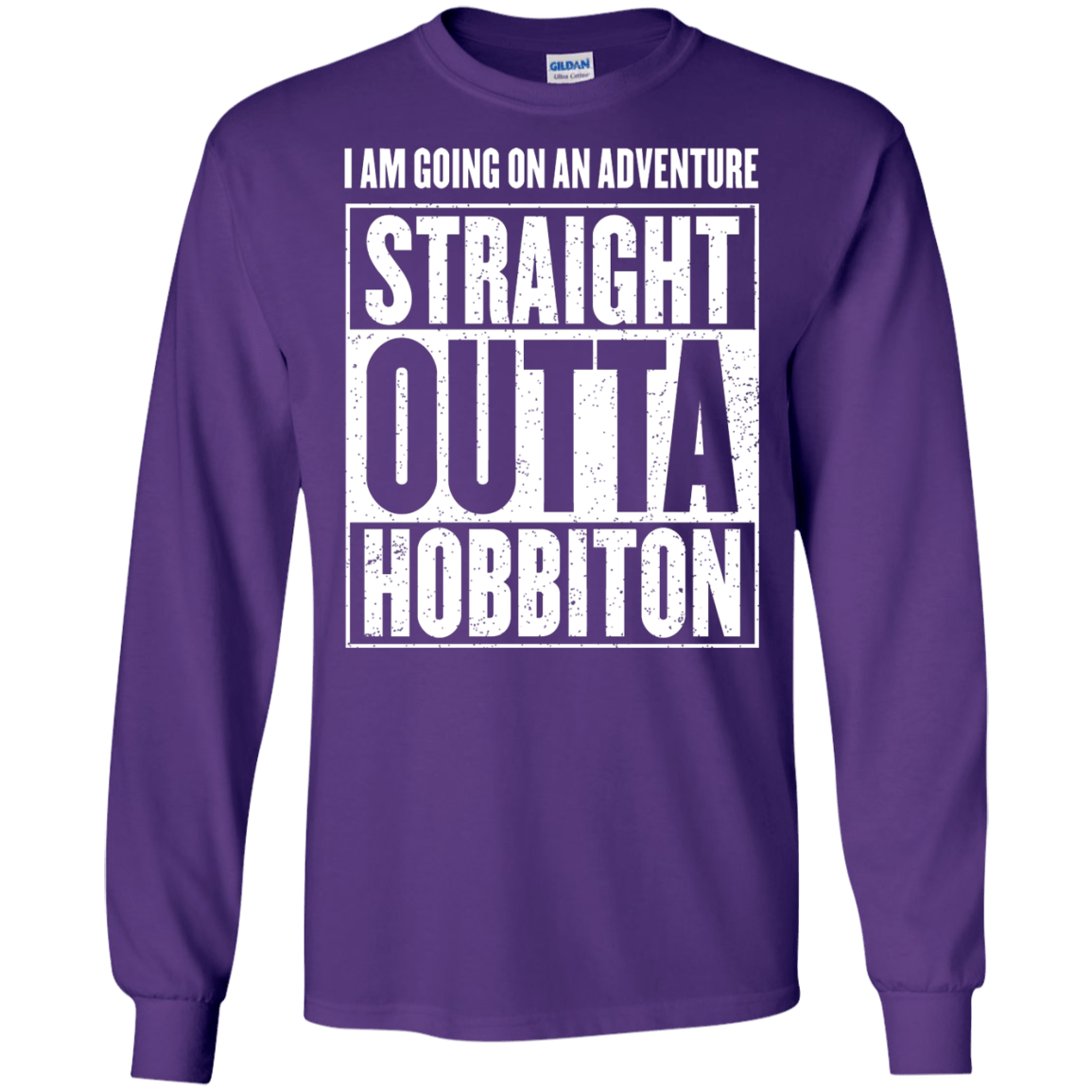 Straight Outta Hobbiton Men's Long Sleeve T-Shirt