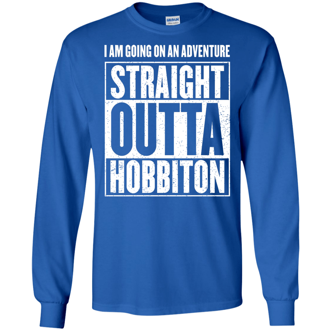 Straight Outta Hobbiton Men's Long Sleeve T-Shirt