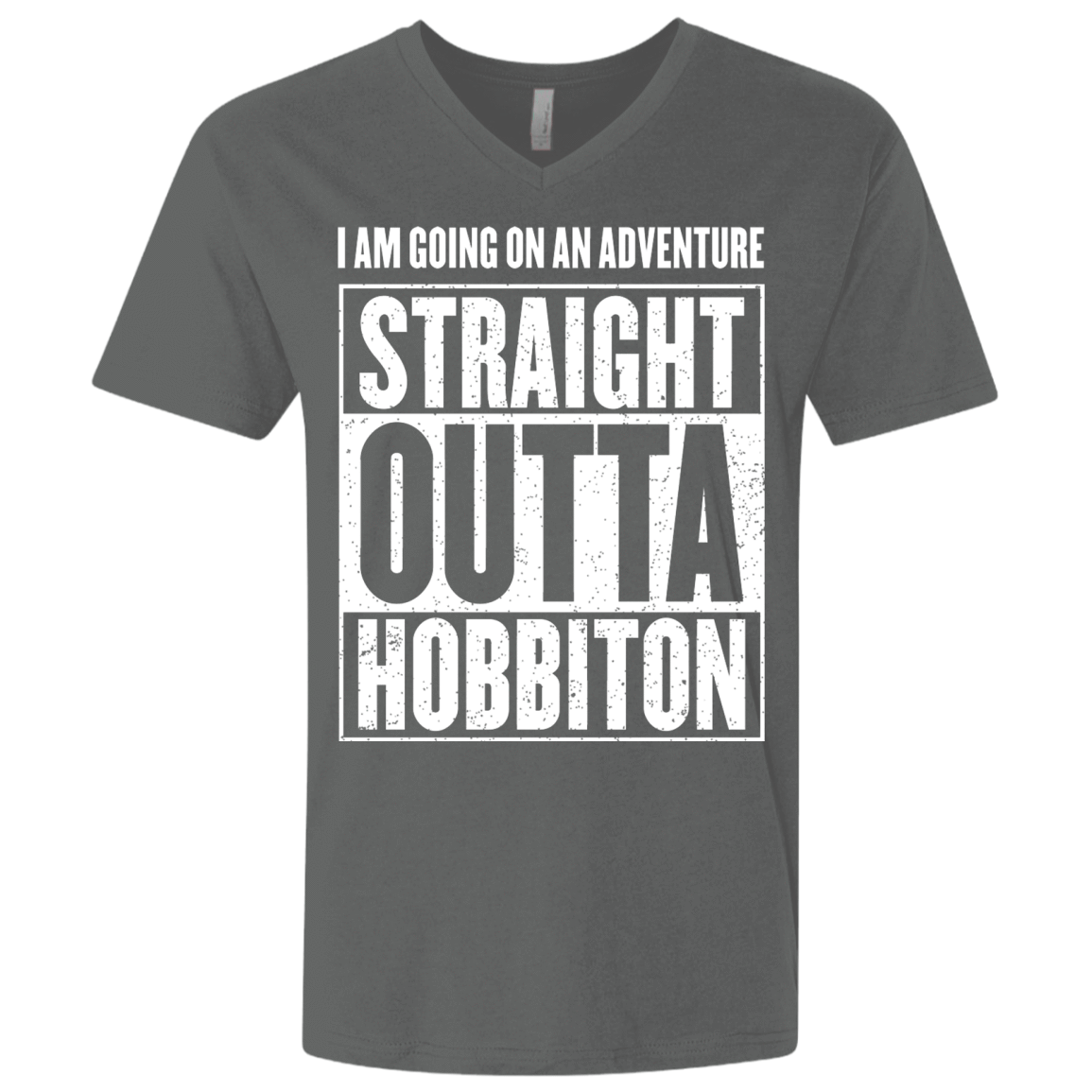 T-Shirts Heavy Metal / X-Small Straight Outta Hobbiton Men's Premium V-Neck