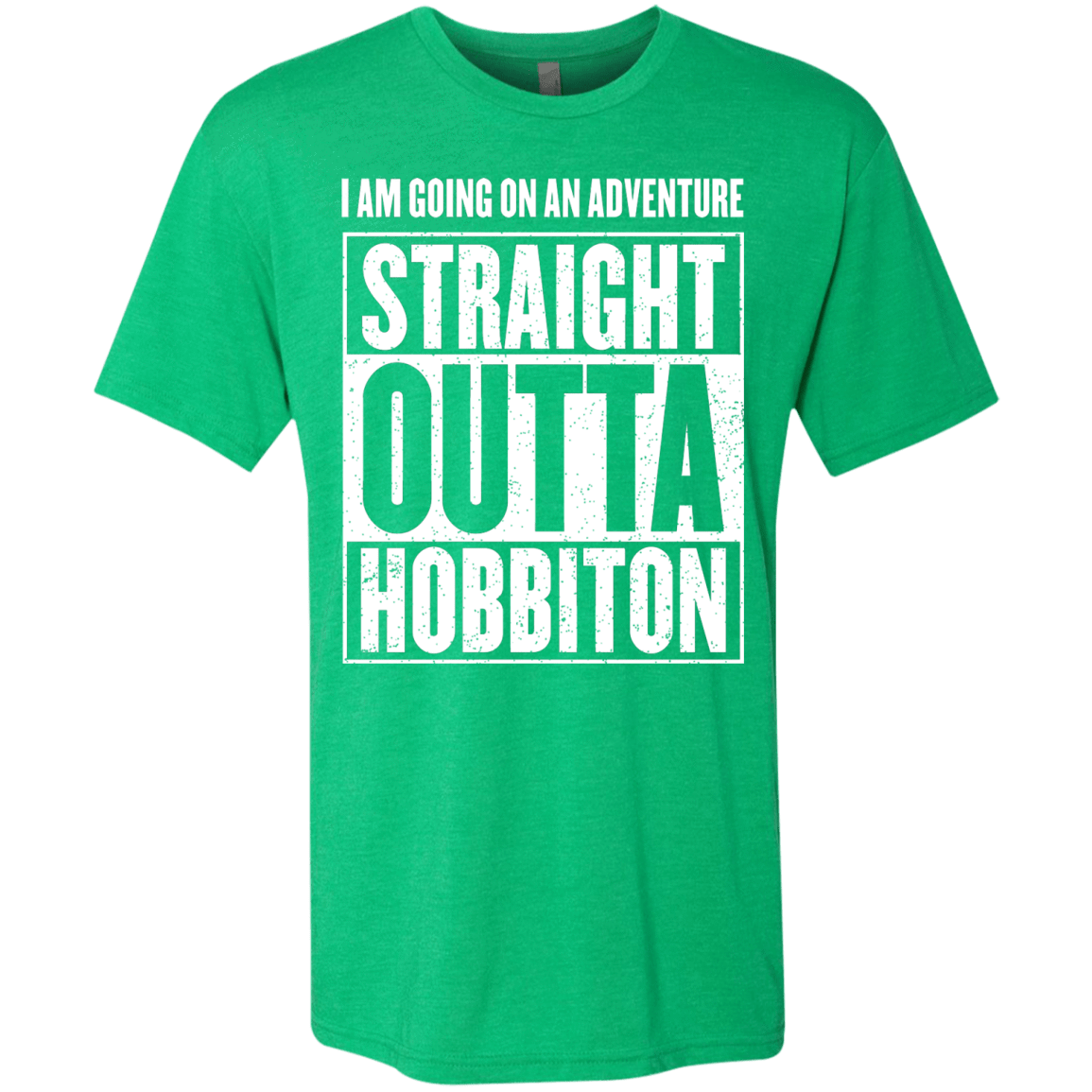 T-Shirts Envy / S Straight Outta Hobbiton Men's Triblend T-Shirt
