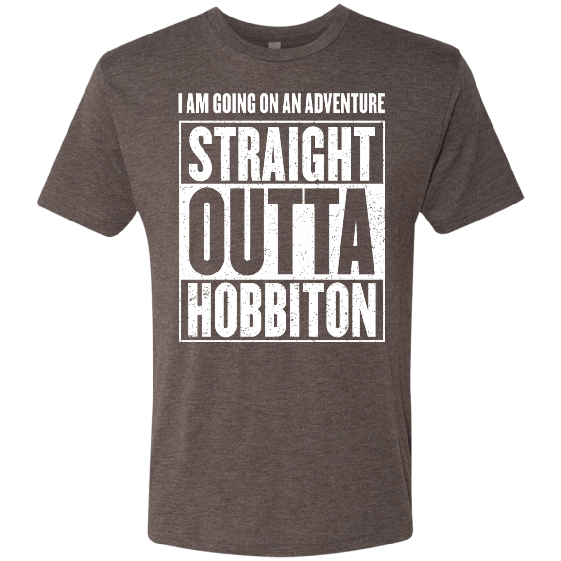 T-Shirts Macchiato / S Straight Outta Hobbiton Men's Triblend T-Shirt