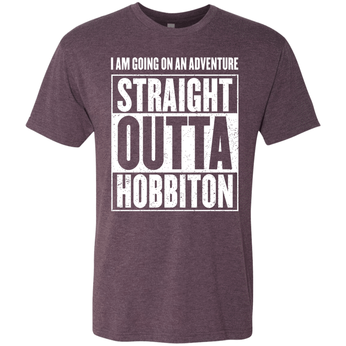 T-Shirts Vintage Purple / S Straight Outta Hobbiton Men's Triblend T-Shirt