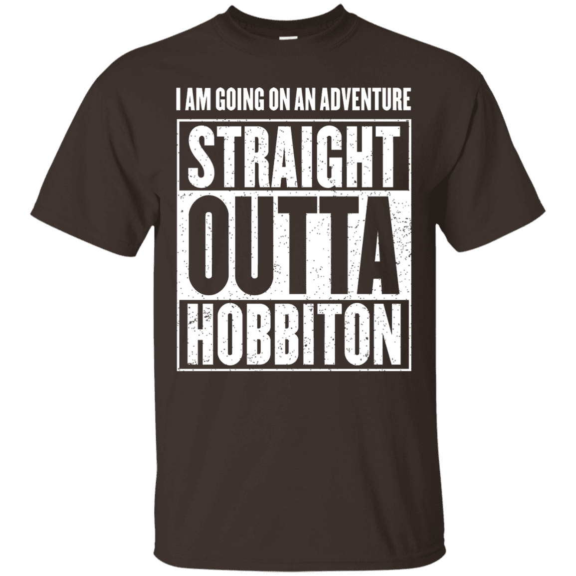 T-Shirts Dark Chocolate / S Straight Outta Hobbiton T-Shirt