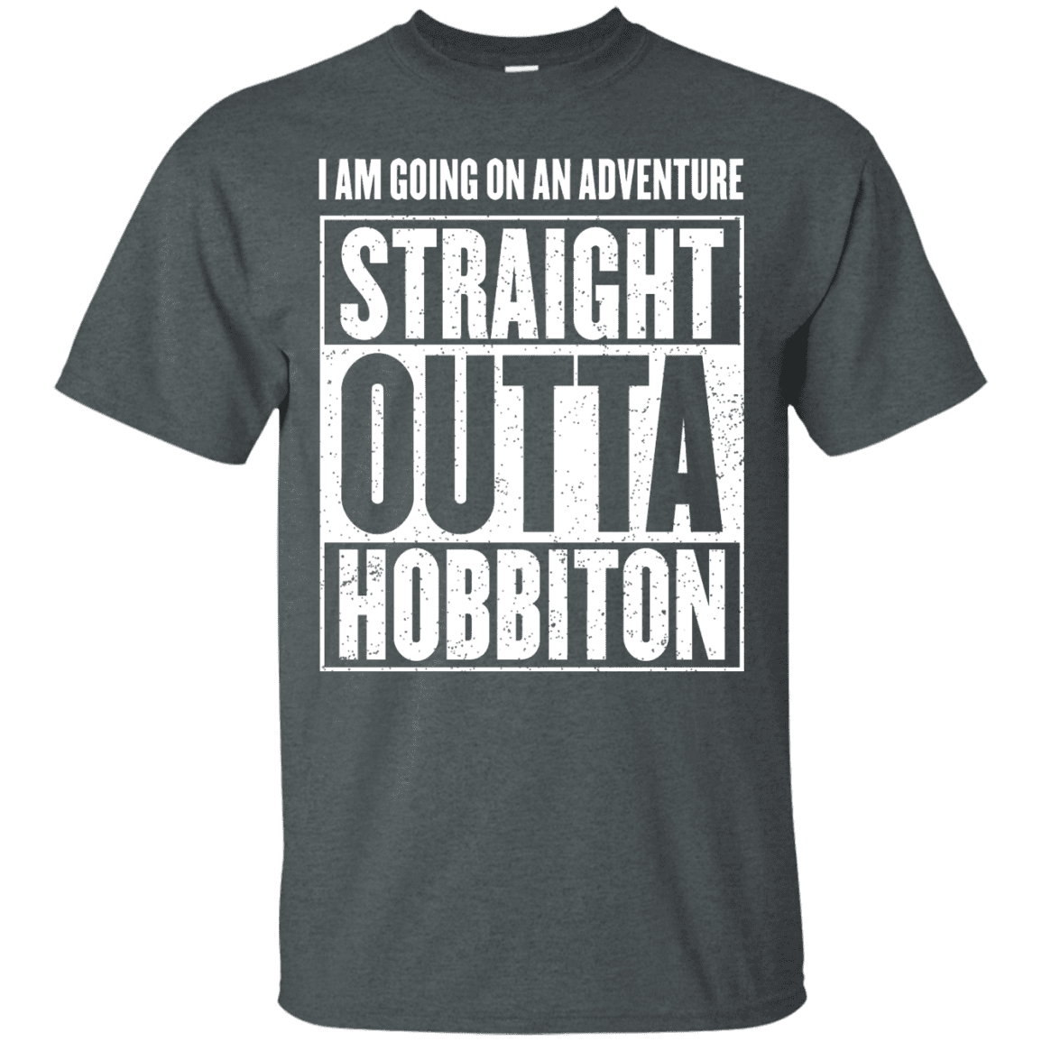 T-Shirts Dark Heather / S Straight Outta Hobbiton T-Shirt