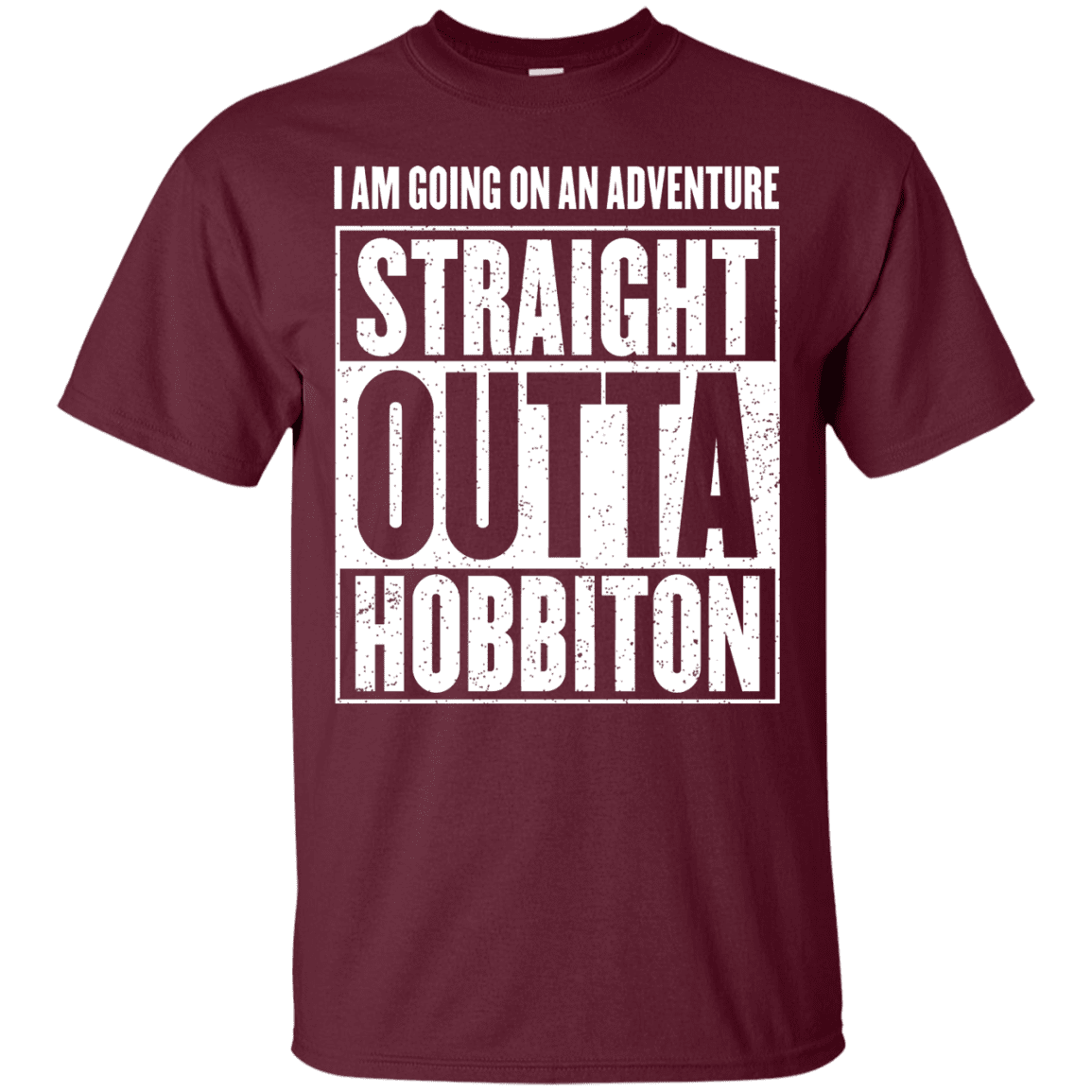T-Shirts Maroon / S Straight Outta Hobbiton T-Shirt