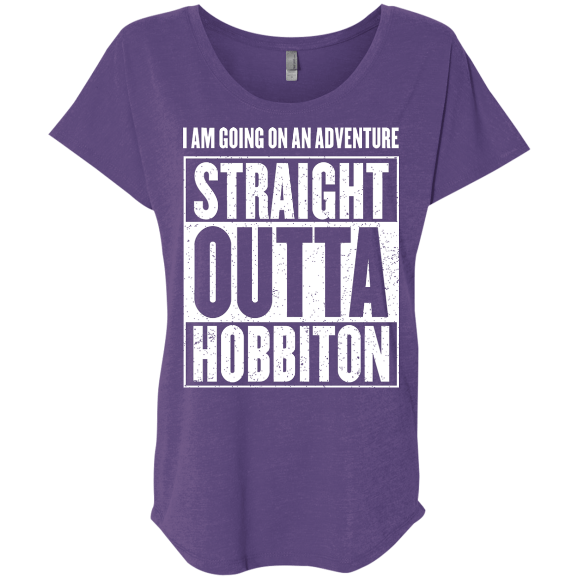 Straight Outta Hobbiton Triblend Dolman Sleeve