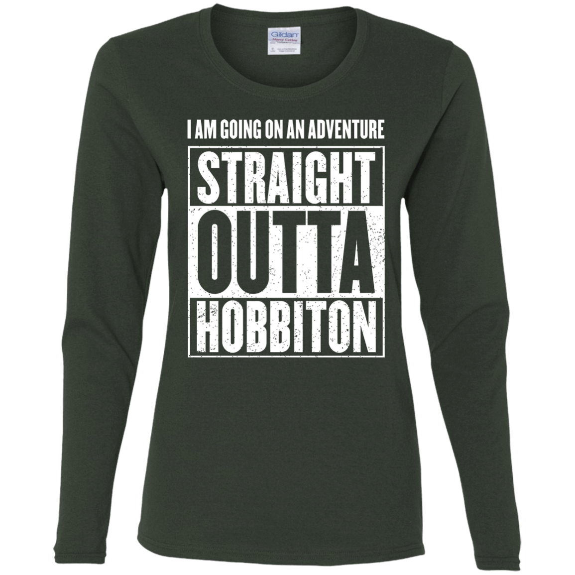 T-Shirts Forest / S Straight Outta Hobbiton Women's Long Sleeve T-Shirt