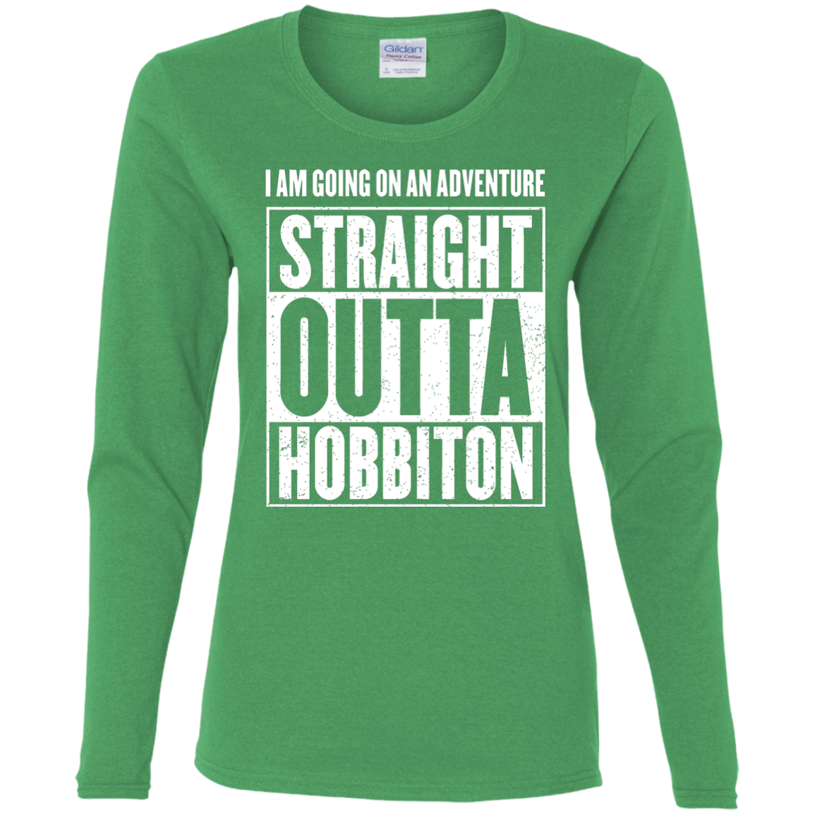 T-Shirts Irish Green / S Straight Outta Hobbiton Women's Long Sleeve T-Shirt
