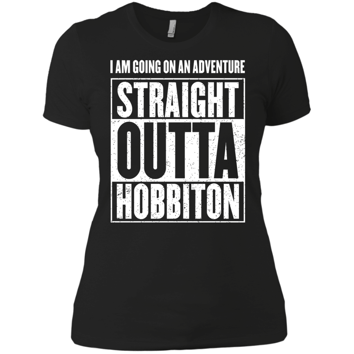 T-Shirts Black / X-Small Straight Outta Hobbiton Women's Premium T-Shirt