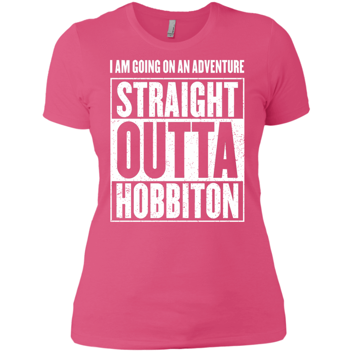 T-Shirts Hot Pink / X-Small Straight Outta Hobbiton Women's Premium T-Shirt
