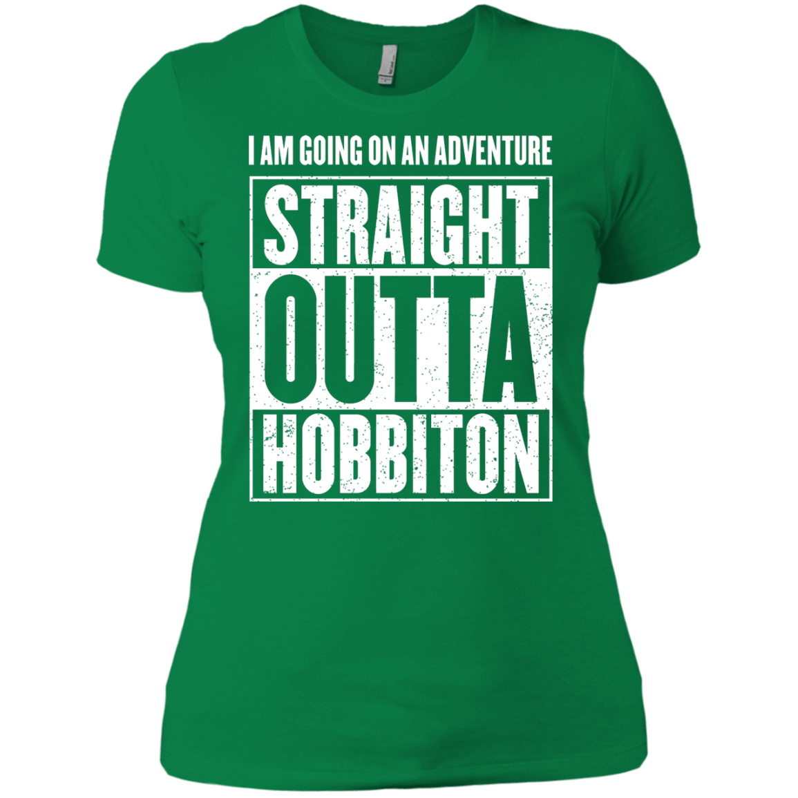 T-Shirts Kelly Green / X-Small Straight Outta Hobbiton Women's Premium T-Shirt