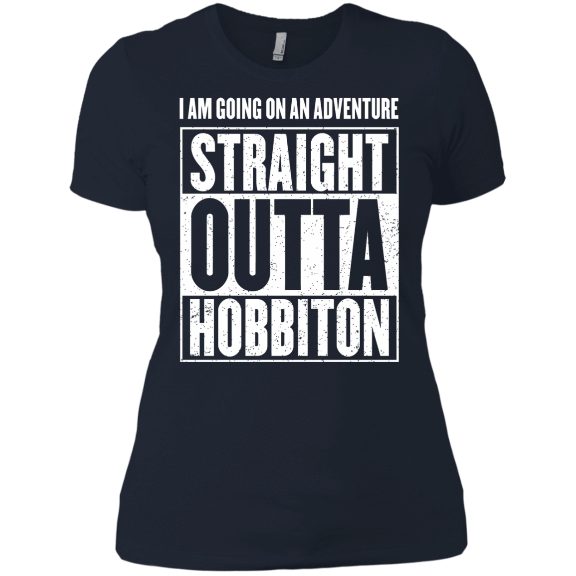 T-Shirts Midnight Navy / X-Small Straight Outta Hobbiton Women's Premium T-Shirt